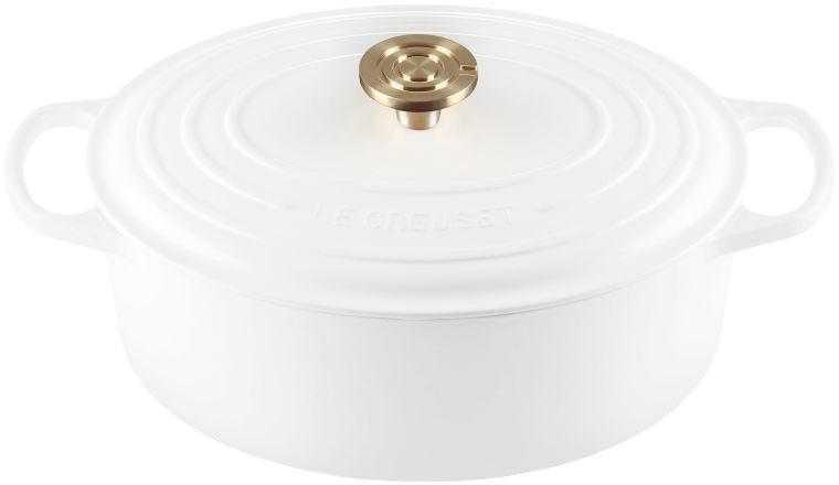 Le Creuset Signature Oval St�bejernsgryde 31 cm/6,3 L, White