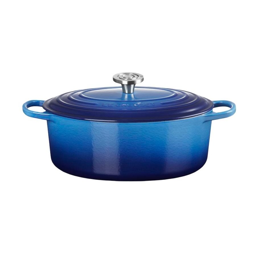 Le Creuset Signature Oval St�bejernsgryde 31 cm/6,3 L, Azure