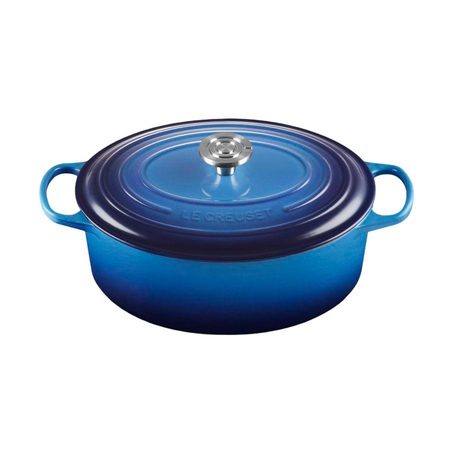 Le Creuset Signature Oval St�bejernsgryde 31 cm/6,3 L, Azure