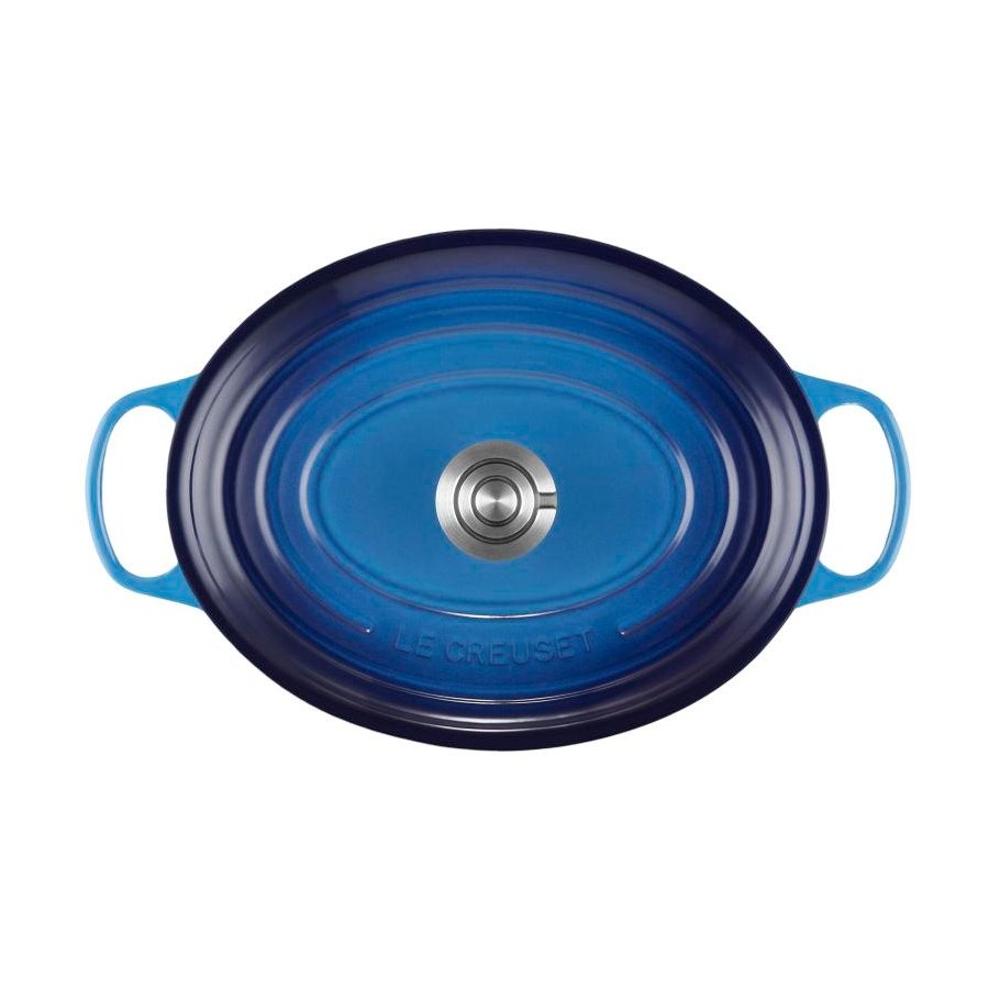 Le Creuset Signature Oval St�bejernsgryde 31 cm/6,3 L, Azure