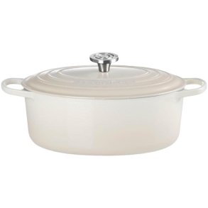 Le Creuset Signature Oval St�bejernsgryde 31 cm/6,3 L, Meringue