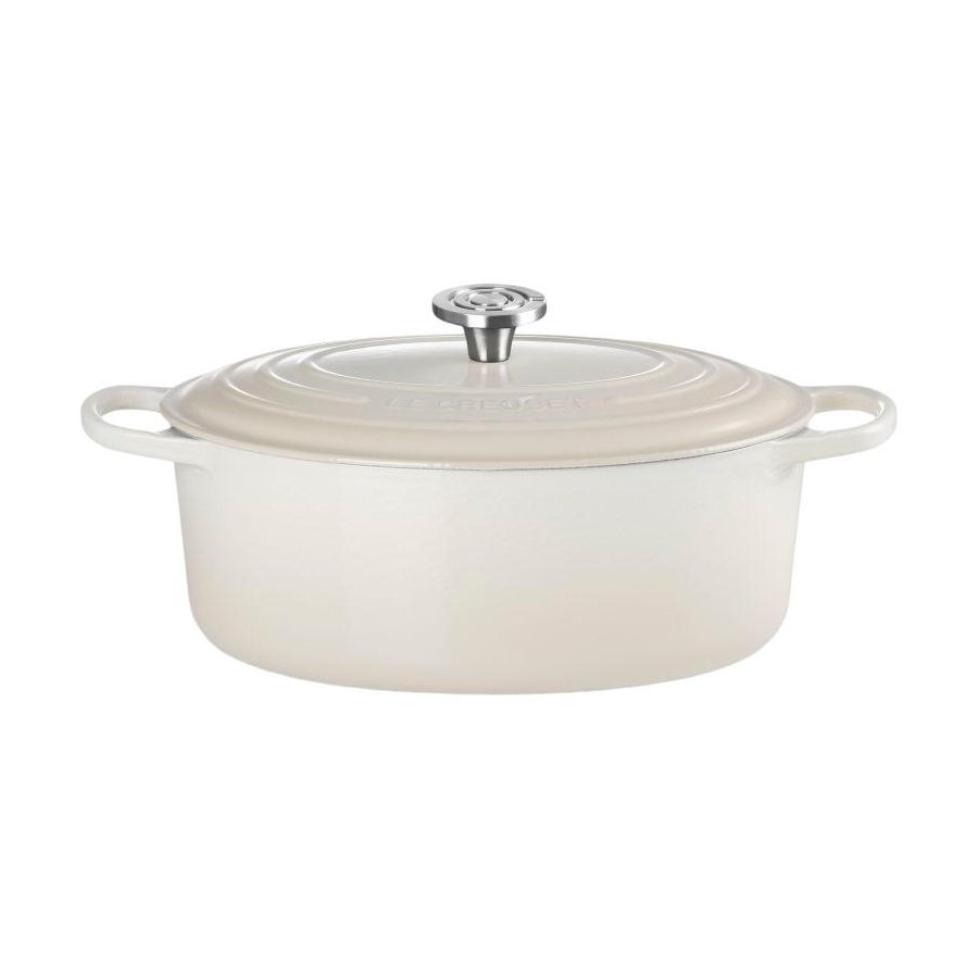 Le Creuset Signature Oval St�bejernsgryde 31 cm/6,3 L, Meringue