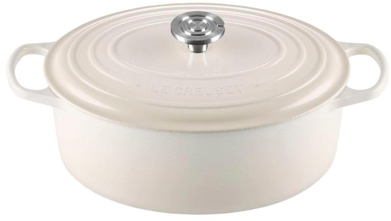 Le Creuset Signature Oval St�bejernsgryde 31 cm/6,3 L, Meringue