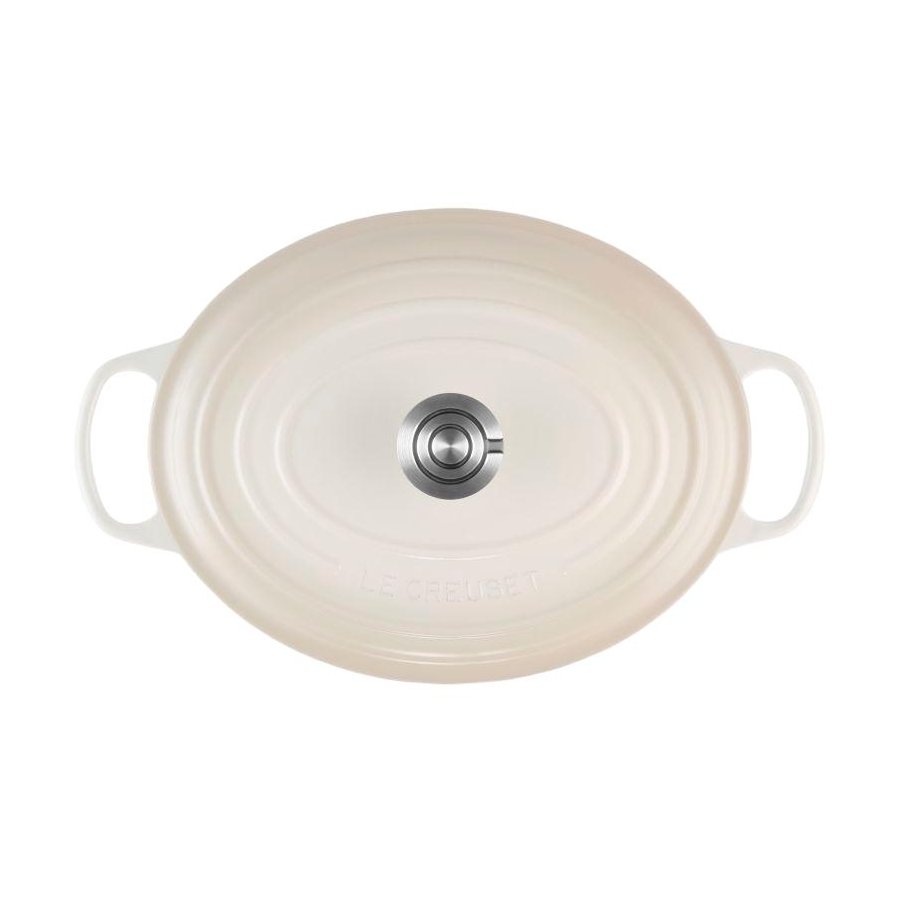 Le Creuset Signature Oval St�bejernsgryde 31 cm/6,3 L, Meringue