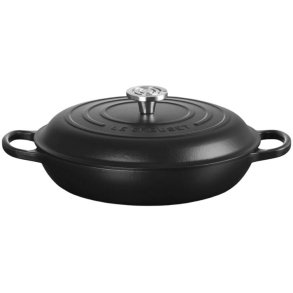 Le Creuset Classic Buffetgryde m. Glasl�g 30 cm/3,5 L, Matte Black