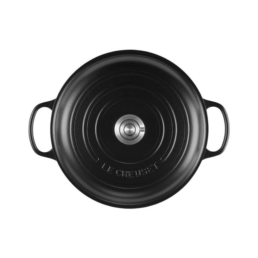 Le Creuset Classic Buffetgryde m. Glasl�g 30 cm/3,5 L, Matte Black