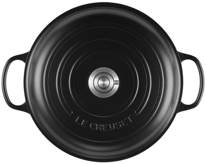 Le Creuset Classic Buffetgryde m. Glasl�g 30 cm/3,5 L, Matte Black