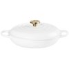 Le Creuset Classic Buffetgryde m. Glasl�g 30 cm/3,5 L, White