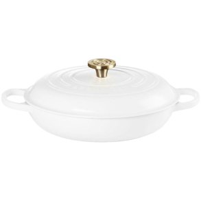 Le Creuset Classic Buffetgryde m. Glasl�g 30 cm/3,5 L, White