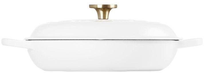 Le Creuset Classic Buffetgryde m. Glasl�g 30 cm/3,5 L, White