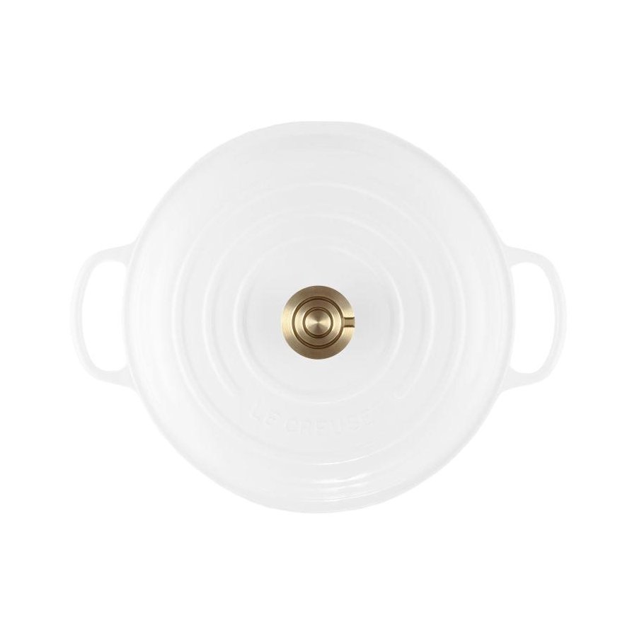 Le Creuset Classic Buffetgryde m. Glasl�g 30 cm/3,5 L, White