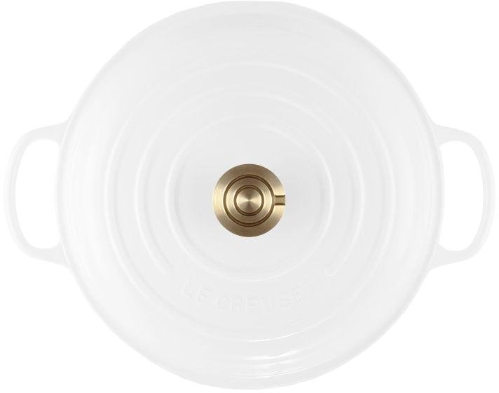 Le Creuset Classic Buffetgryde m. Glasl�g 30 cm/3,5 L, White