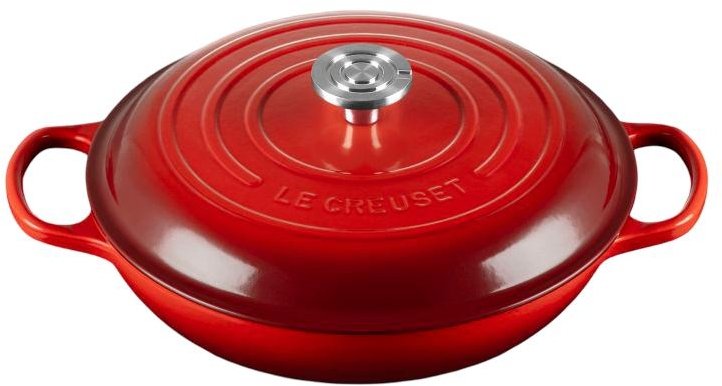 Le Creuset Classic Buffetgryde m. Glasl�g 30 cm/3,5 L, Cerise