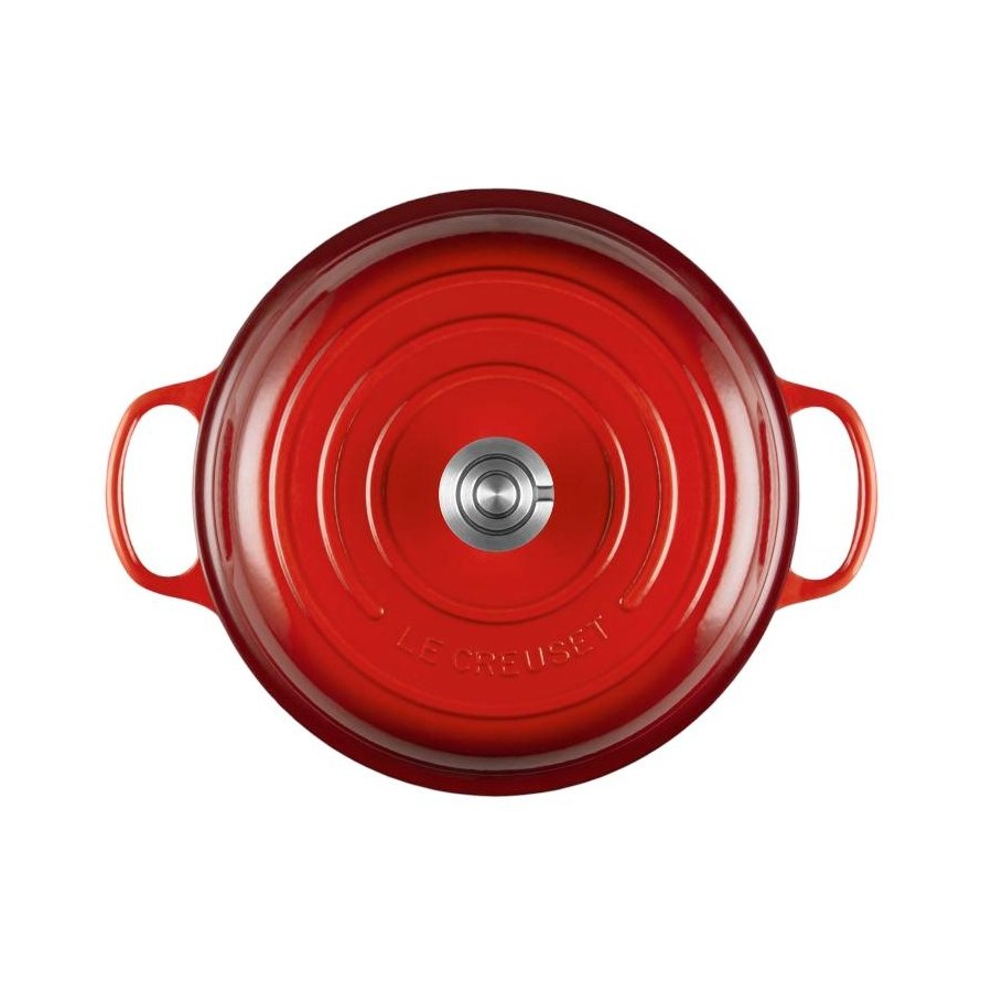Le Creuset Classic Buffetgryde m. Glasl�g 30 cm/3,5 L, Cerise