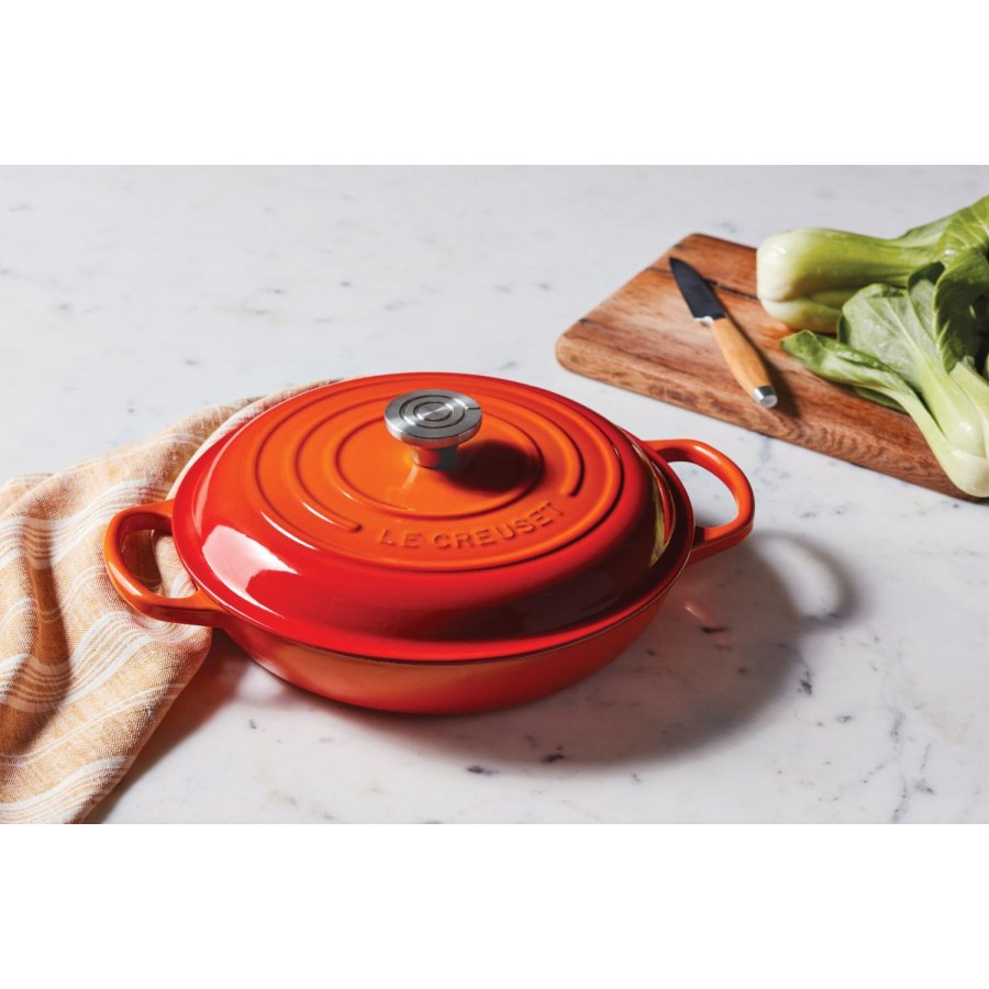 Le Creuset Classic Buffetgryde m. Glasl�g 30 cm/3,5 L, Volcanic