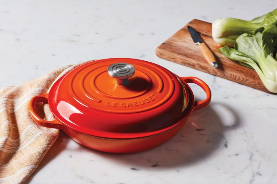 Le Creuset Classic Buffetgryde m. Glasl�g 30 cm/3,5 L, Volcanic