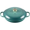 Le Creuset Signature Buffetgryde 30 cm/3,5 L, Bleu Riviera