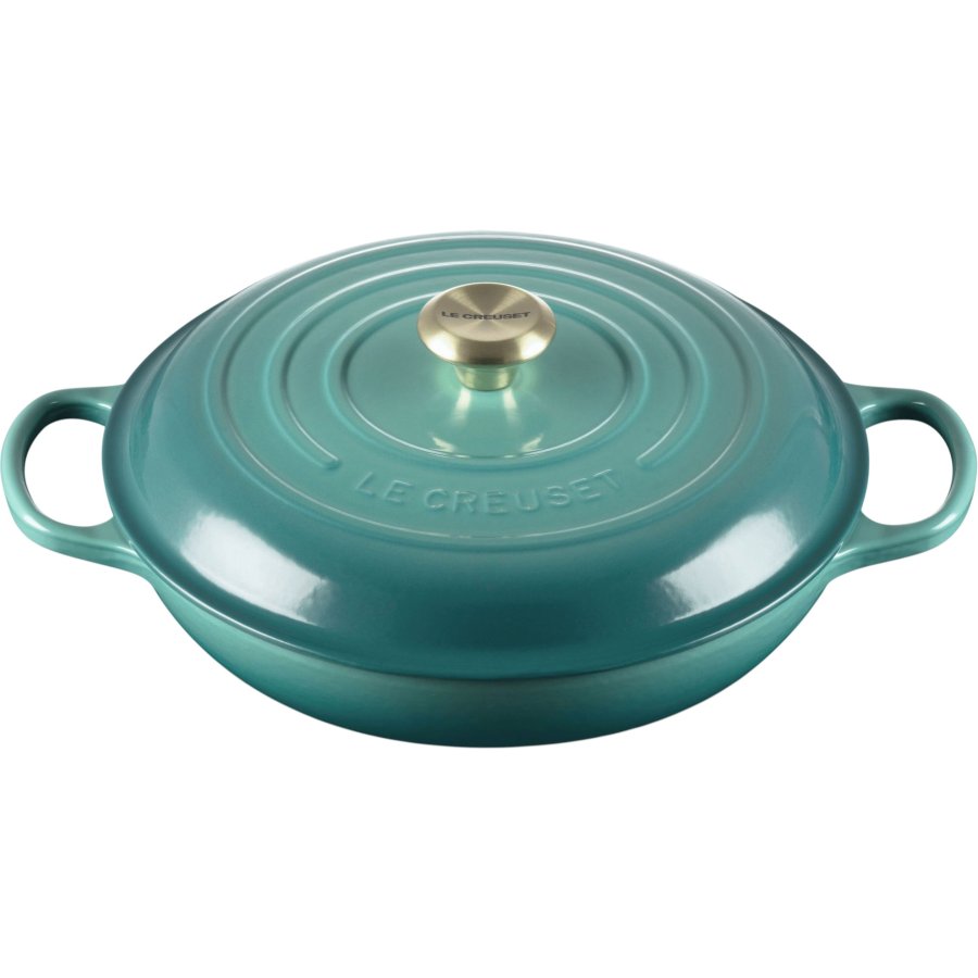 Le Creuset Signature Buffetgryde 30 cm/3,5 L, Bleu Riviera