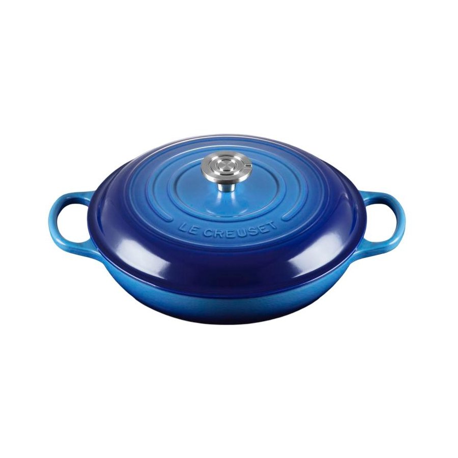 Le Creuset Classic Buffetgryde m. Glasl�g 30 cm/3,5 L, Azure