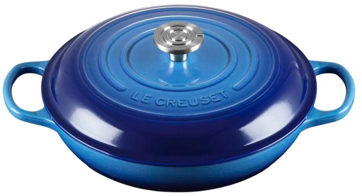 Le Creuset Classic Buffetgryde m. Glasl�g 30 cm/3,5 L, Azure