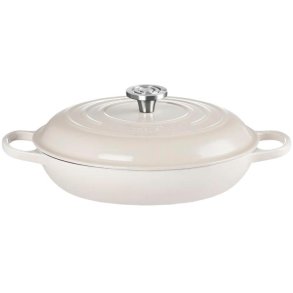 Le Creuset Classic Buffetgryde m. Glasl�g 30 cm/3,5 L, Meringue