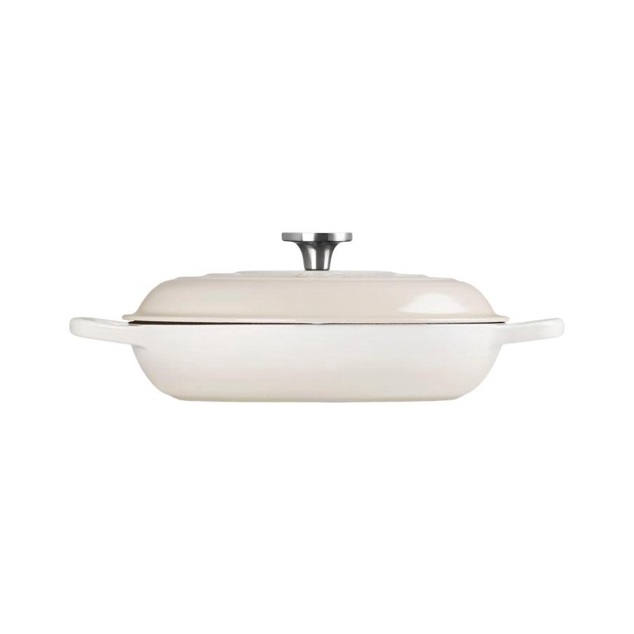 Le Creuset Classic Buffetgryde m. Glasl�g 30 cm/3,5 L, Meringue