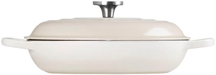 Le Creuset Classic Buffetgryde m. Glasl�g 30 cm/3,5 L, Meringue