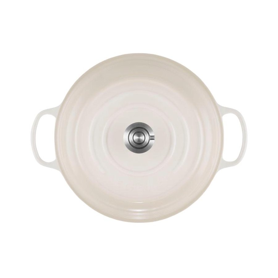 Le Creuset Classic Buffetgryde m. Glasl�g 30 cm/3,5 L, Meringue
