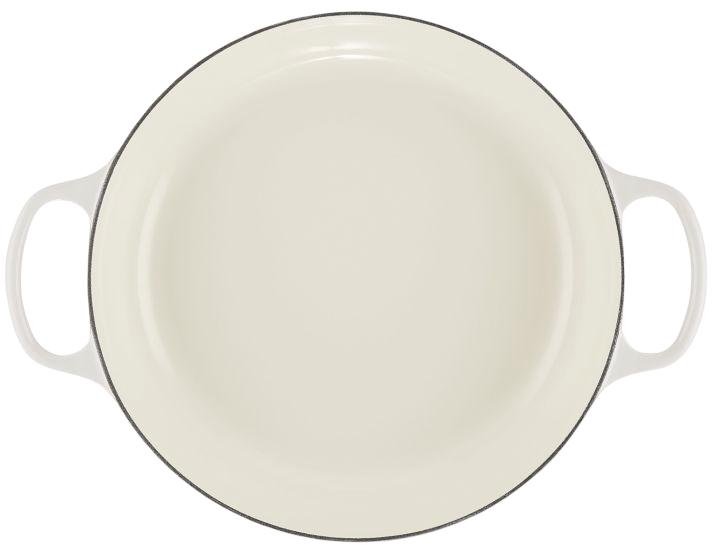 Le Creuset Classic Buffetgryde m. Glasl�g 30 cm/3,5 L, Meringue