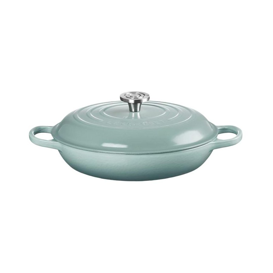 Le Creuset Classic Buffetgryde m. Glasl�g 30 cm/3,5 L, Sea Salt