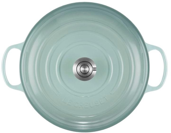 Le Creuset Classic Buffetgryde m. Glasl�g 30 cm/3,5 L, Sea Salt
