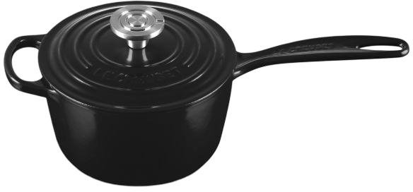 Le Creuset Signature St�bejernskasserolle 16 cm/1,5 L, Black