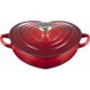 Le Creuset Heart Signature St�bejernsbuffetgryde m. Hjerteformet Knop 20 cm/1,9 L, Cerise