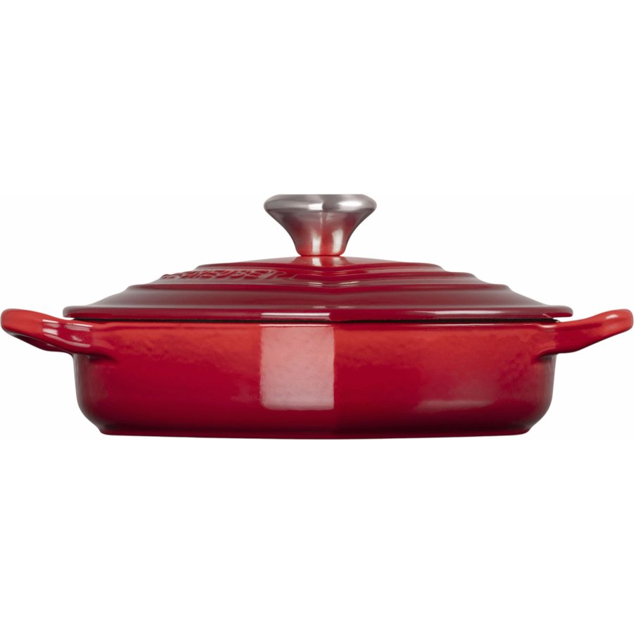 Le Creuset Heart Signature St�bejernsbuffetgryde m. Hjerteformet Knop 20 cm/1,9 L, Cerise