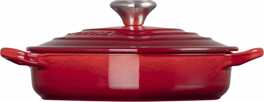 Le Creuset Heart Signature St�bejernsbuffetgryde m. Hjerteformet Knop 20 cm/1,9 L, Cerise