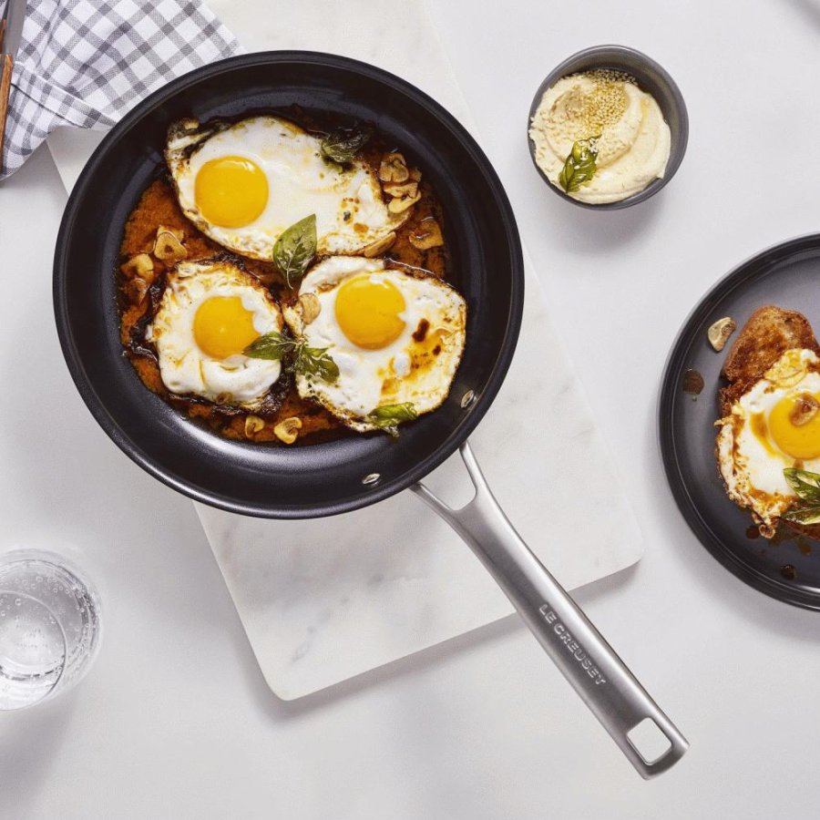 Le Creuset Essential 3-Ply Stegepande m. Non-Stick 24 cm