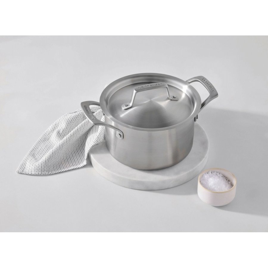 Le Creuset Essential 3-Ply Gryde m. L�g 18 cm