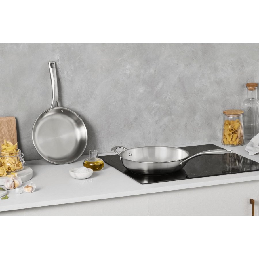 Le Creuset Essentials 3-Ply Pandest 2 stk. 24/28 cm, Rustfrit Stl