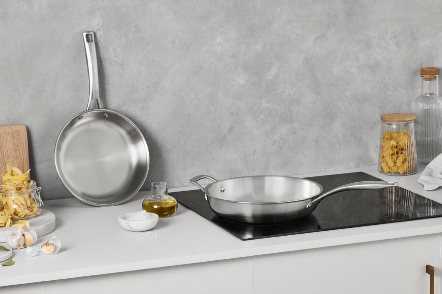 Le Creuset Essentials 3-Ply Pandest 2 stk. 24/28 cm, Rustfrit Stl