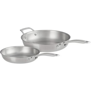 Le Creuset Essentials 3-Ply Pandest 2 stk. 24/28 cm, Rustfrit Stl