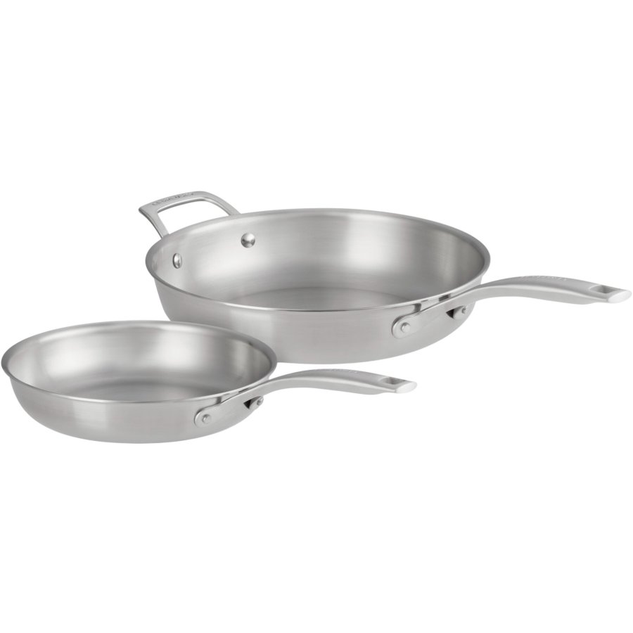 Le Creuset Essentials 3-Ply Pandest 2 stk. 24/28 cm, Rustfrit Stl