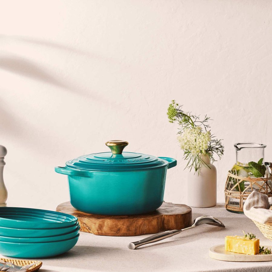 Le Creuset Signature Pastatallerken 22 cm, Bleu Riviera