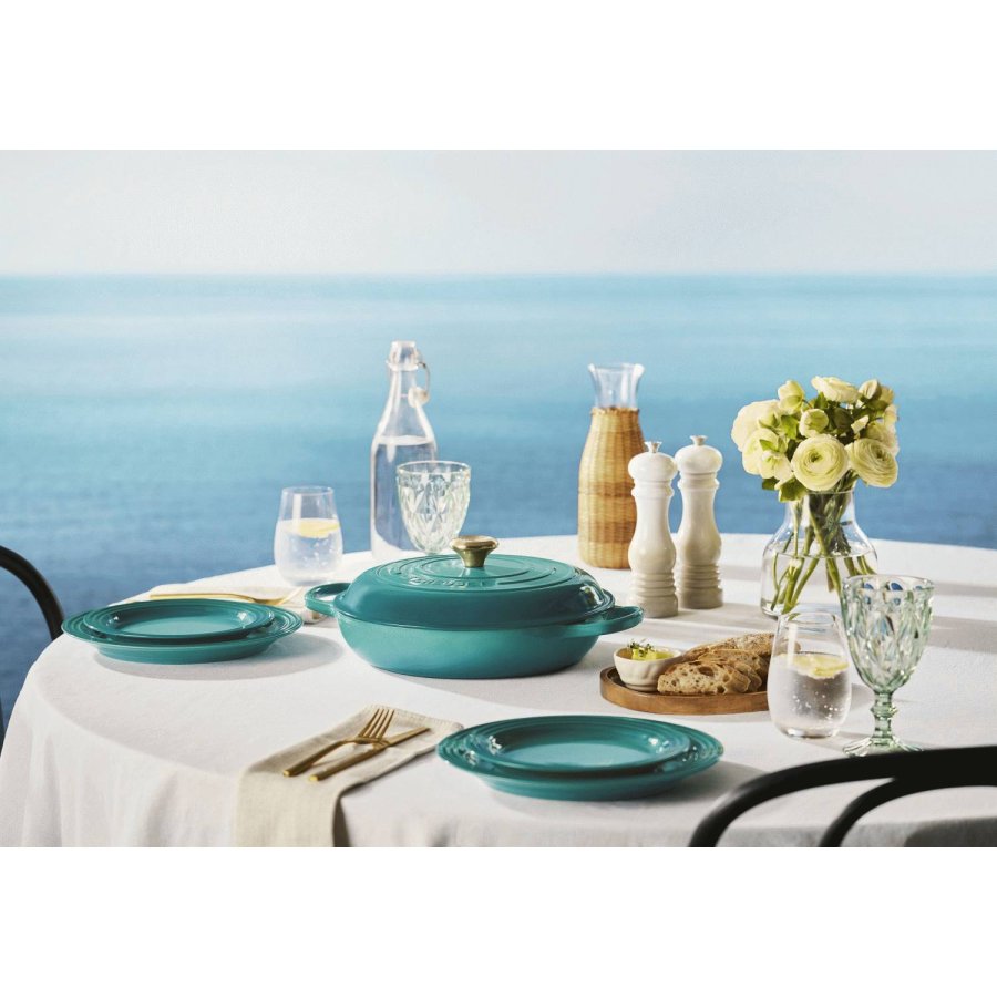 Le Creuset Signature Tallerken 27 cm, Bleu Riviera