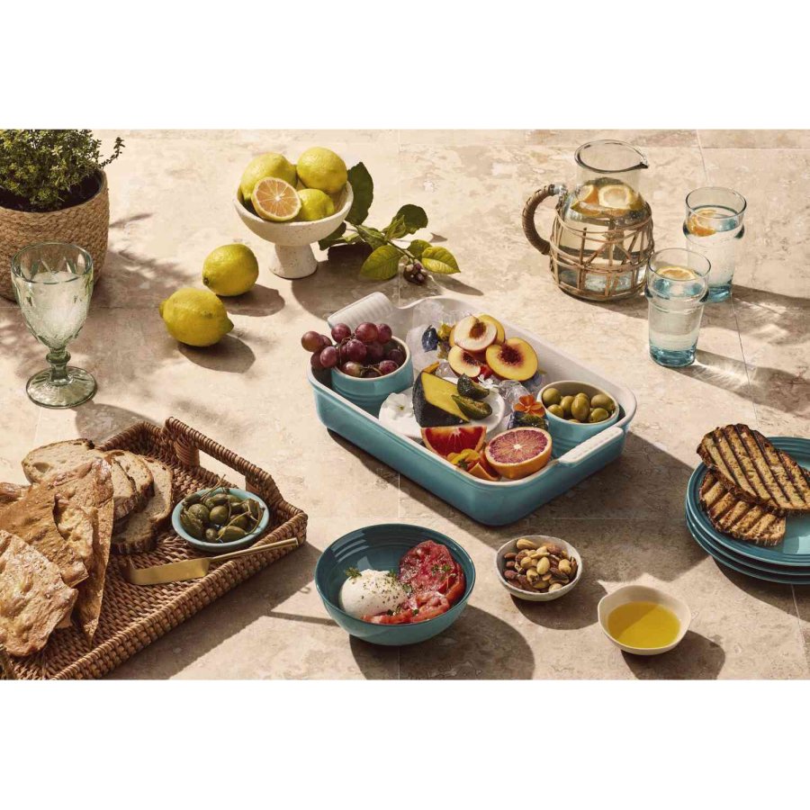 Le Creuset Heritage Rektangul�rt Fad 32 cm, Bleu Riviera