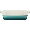 Le Creuset Heritage Rektangul�rt Fad 32 cm, Bleu Riviera
