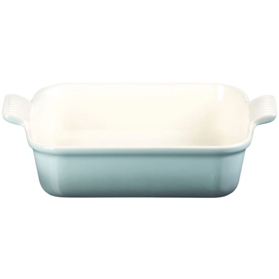 Le Creuset Heritage Kvadratisk Fad 23 cm, Sea Salt