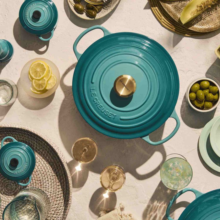 Le Creuset Minigryde 10 cm/0,25 L, Bleu Riviera