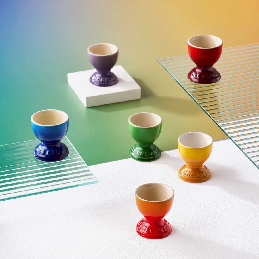 Le Creuset Rainbow ggebger 6 stk. H6 cm, Multi