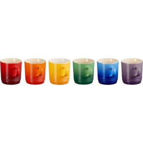 Le Creuset Rainbow Krus 6 stk. 20 cl, Multi