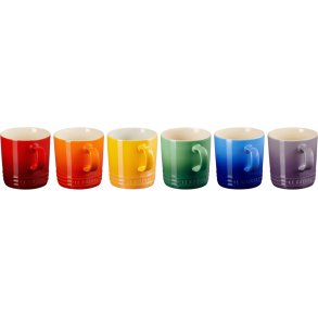Le Creuset Rainbow Krus 6 stk. 35 cl, Multi